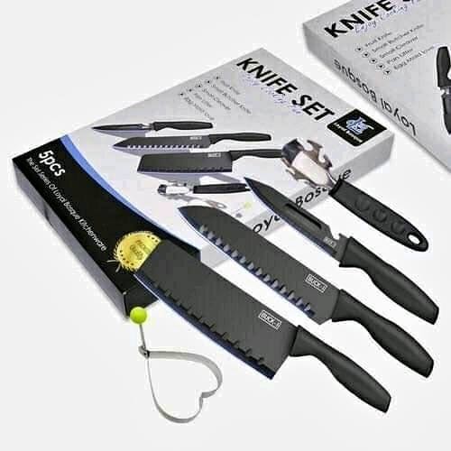 Pisau Set Loyal Bosque 5pcs Kitchenware