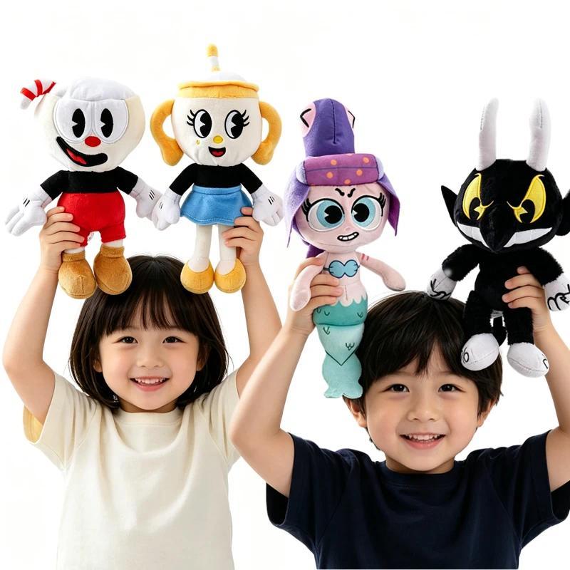Classic Style Adventure Game Cuphead Plush Toy Mugman Devil Legendary Chalice Plush Doll Toy Collect