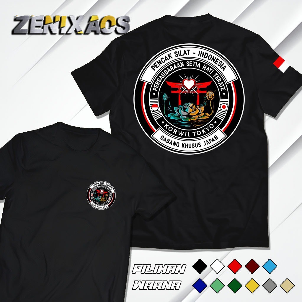 KAOS PENCAK SILAT INDONESIA KORLAP PSHT / BISA COD / BAJU KORLAP PSHT JAPAN LENGAN PENDEK