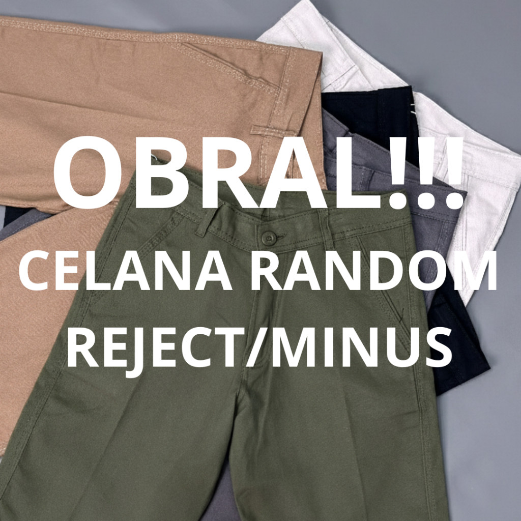 [CUCI GUDANG] Celana Chino Pendek & Panjang Pria Reject Defect Sale Murah