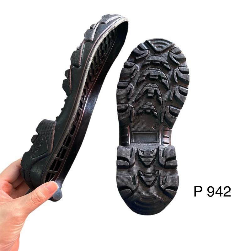 TERLARIS OUTSOLE SOL SEPATU PRIA SAFETY BOOTS KARET MENTAH tersedia ukuran jumbo big size