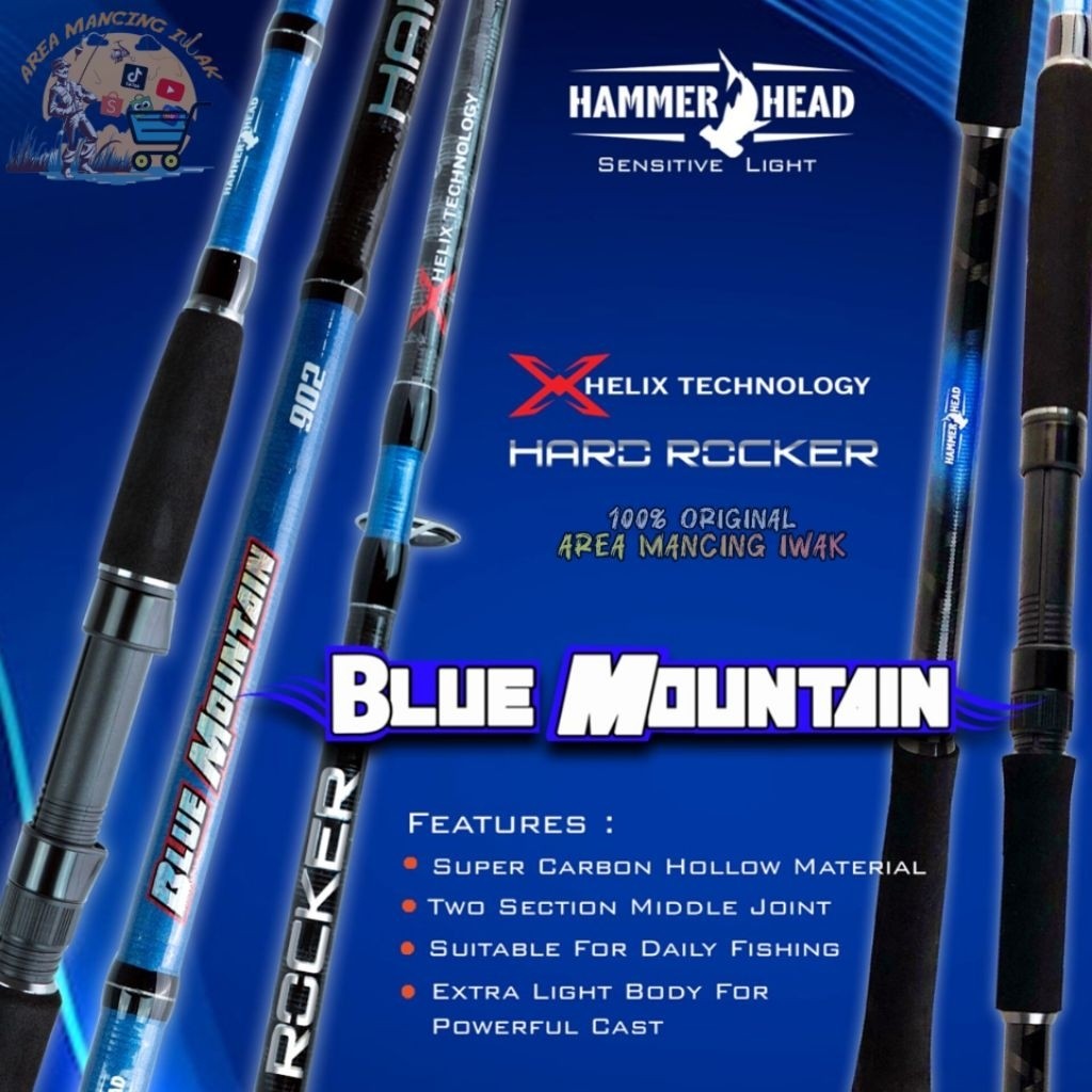 Joran HAMMERHEAD BLUE MOUNTAIN 902/1002/1102/1202 Shore Casting - Joran Popping