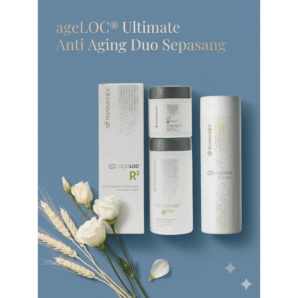 [ New ORGNL ] Duo Anti Penuaan Terlengkap / Y Span + R2 NU Skin - Perawatan dan Kebugaran Tubuh Ulti