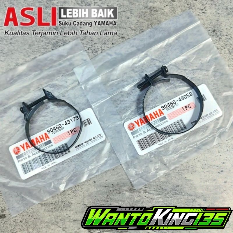 CLAMP KLEM KLEMAN KARBU KARBURATOR MANIPUL RX KING ORIGINAL YAMAHA JAPAN | 90460-43179 90460-49058