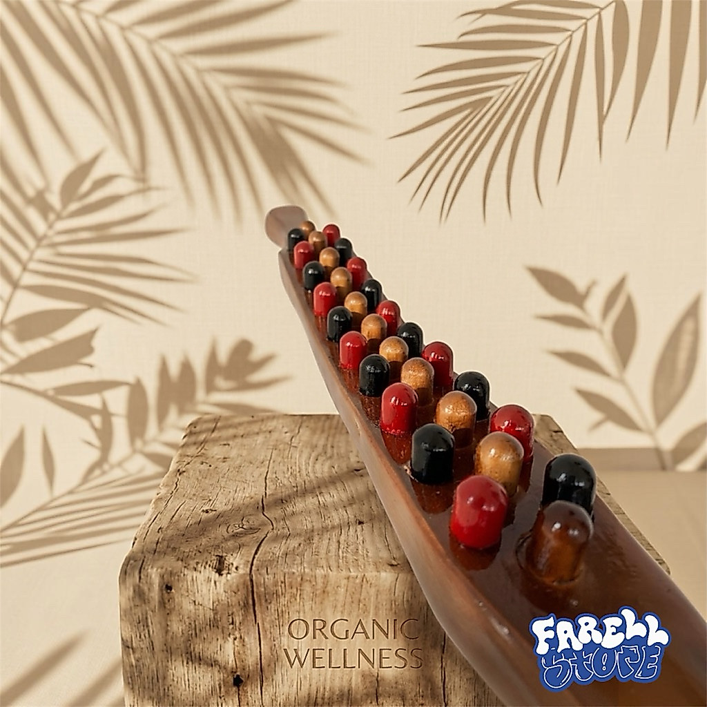 FarellStore- Tongkat Pijat Kayu Refleksi Tongkat Pijat Guasha