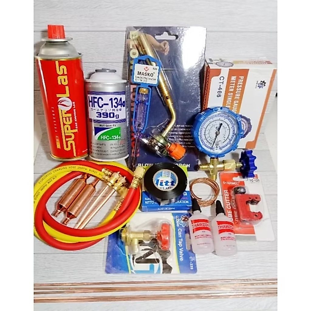 PAKET ALAT LASS KULKAS KOMPLIT LENGKAP