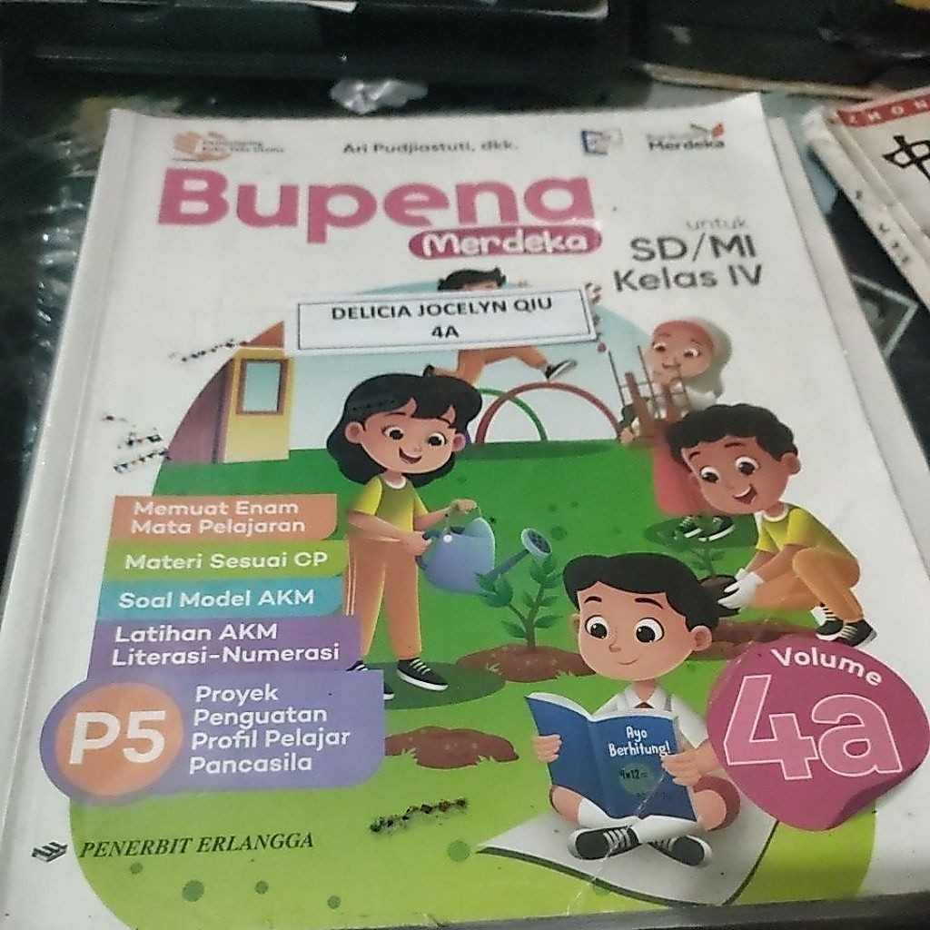 Bupena merdeka kls 4 vol A, b, c, d. kurikulum merdeka bekas