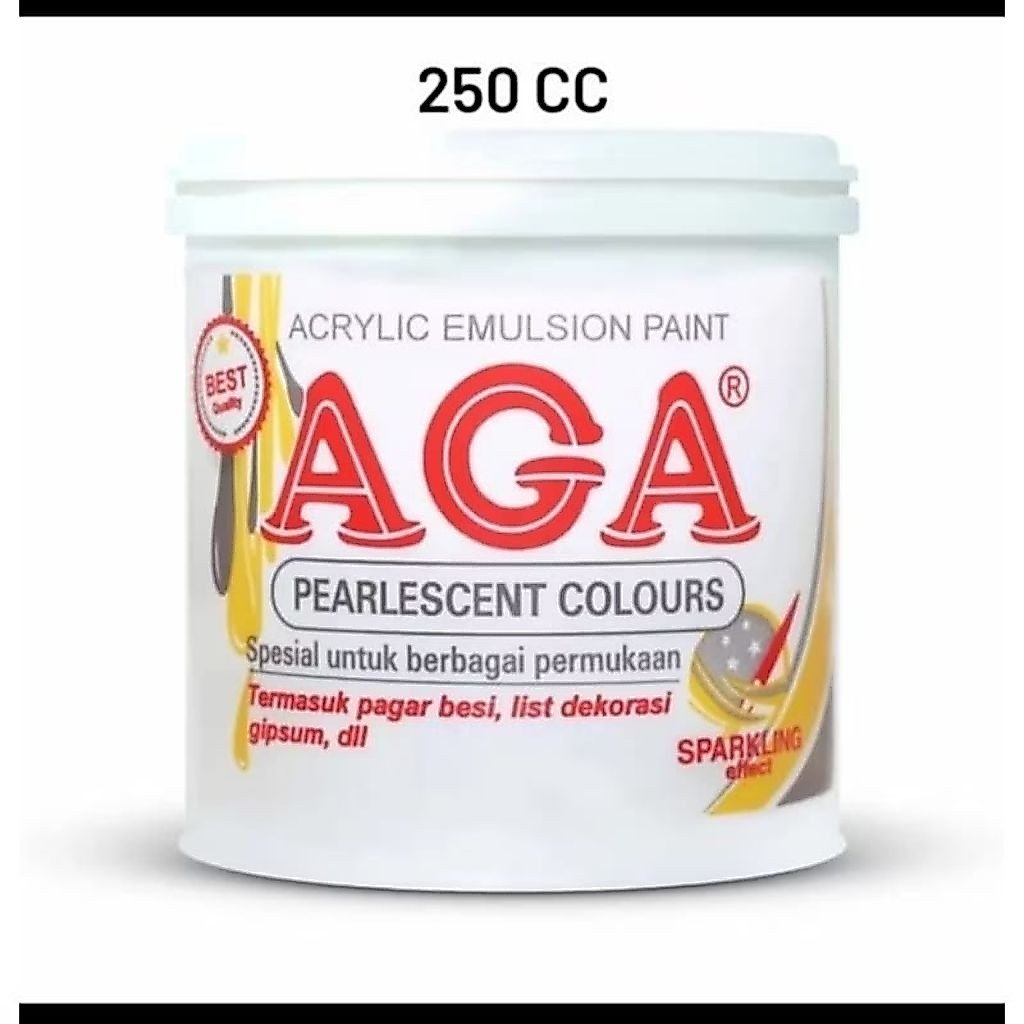 Cat Aga 250cc Pearleacent warna emas gold/Aga Cat Emas 250cc