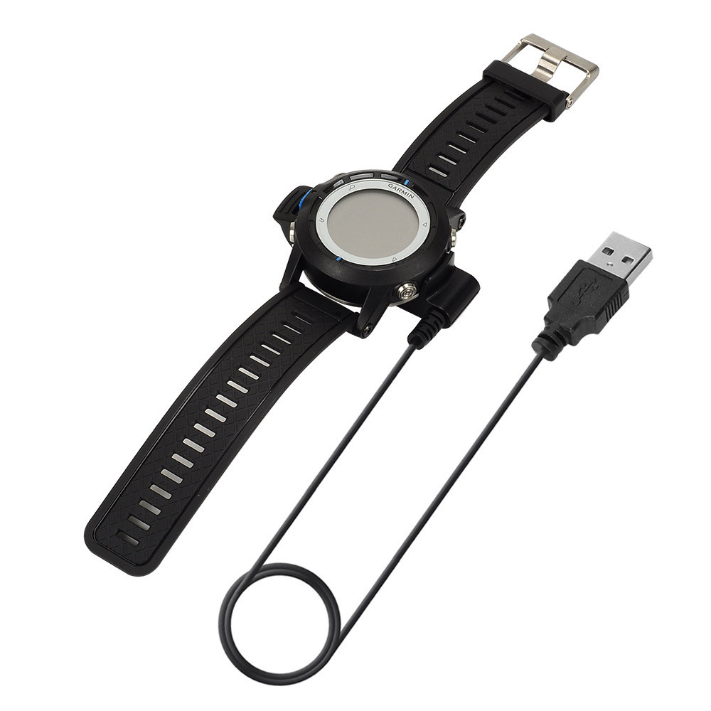 Kabel Pengisi Daya USB - Kompatibel dengan Garmin Fenix 2 Smart Watch - Panjang 1 Meter - Pengganti 