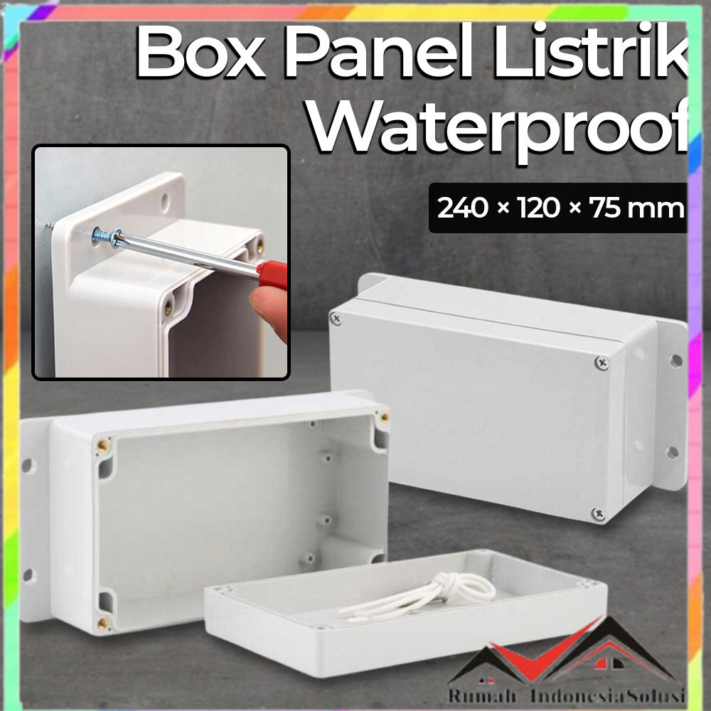 

- AIRLGEE Box Panel Listrik Duradus Junction Box Waterproof 240x120x75mm - F1-2 -