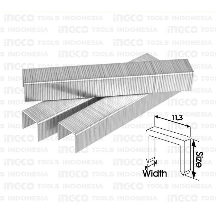

Staples Tembak (10mm) INGCO STS0210 Refill Isi Ulang Steples Stapler Hekter Tembak Jok HSG1405