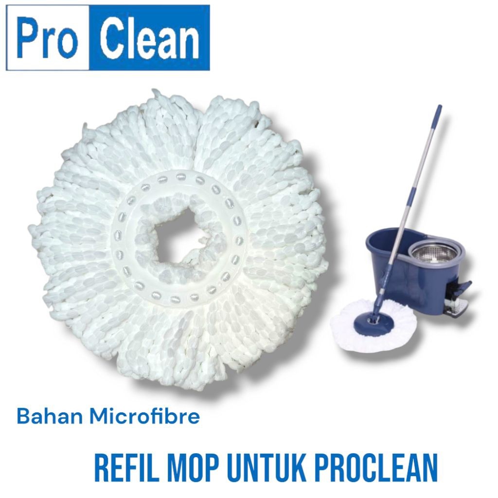 Refil Mop Untuk Proclean / Refil Pel Microfiber / Kain Pel / Kain Pel Microfiber
