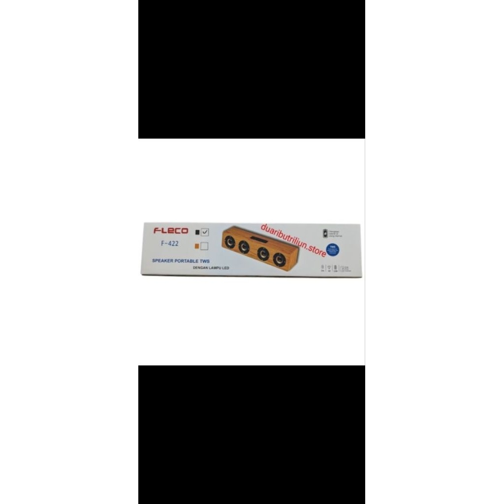COD Speaker Bluetooth Fleco F-422 Portable TWS Lampu LED Suara Bass / Soundbar Fleco F-422 / Fleco F