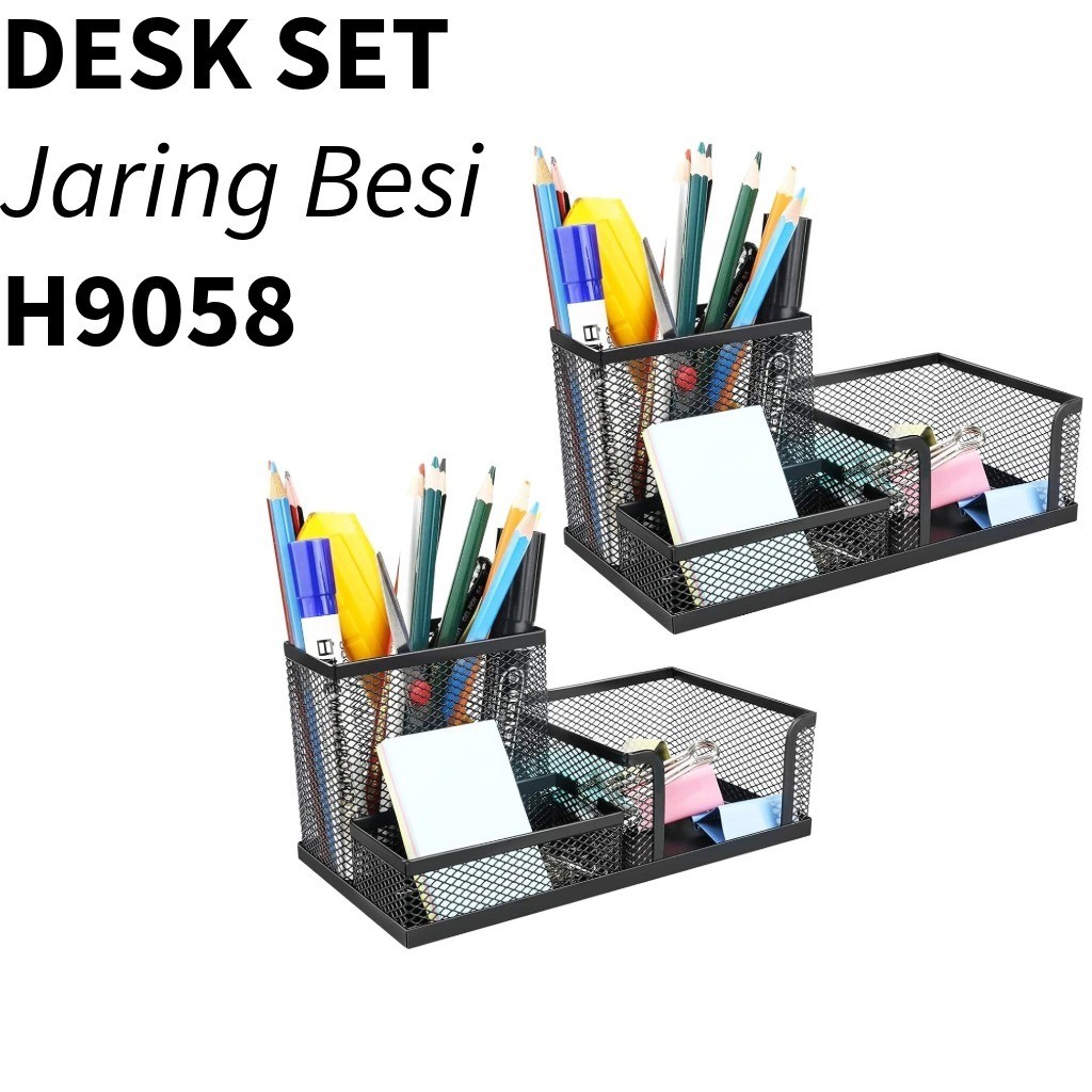 

Desk Jaring Besi Organizer DS- 103 ESELON / Desk Set / Rak Alat Tulis