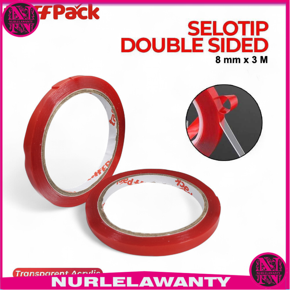 

TaffPACK Selotip Double Tape Transparent Acrylic 3M - HL878
