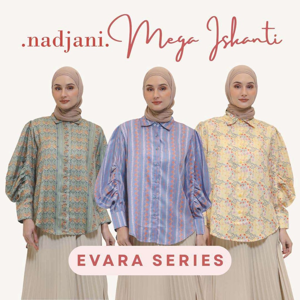 Nadjani X Megaiskanti Evara Kemeja kancing wanita