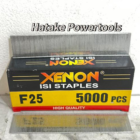 

XENON F25 5000pcs Isi Mesin Staples Mata Paku Tembak Lurus Nail Gun Stapler Angin Hatake Powertools