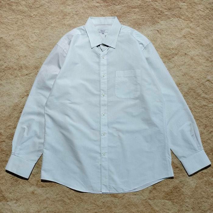 kemeja panjang pria bahan adem VACCI kemeja murah bagus size L