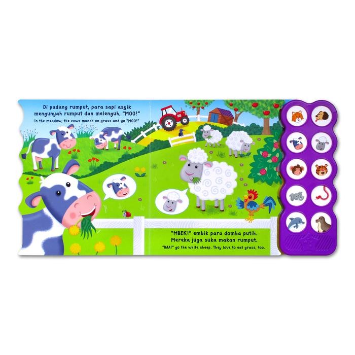 

Buku Bersuara HEWAN (10 Tombol Suara Hewan - Cerita Dalam 2 Bahasa: Bahasa Indonesia dan Inggris) / THINGS THAT GO 10 vehicle sounds - Hewan (Bhs Indonesia)