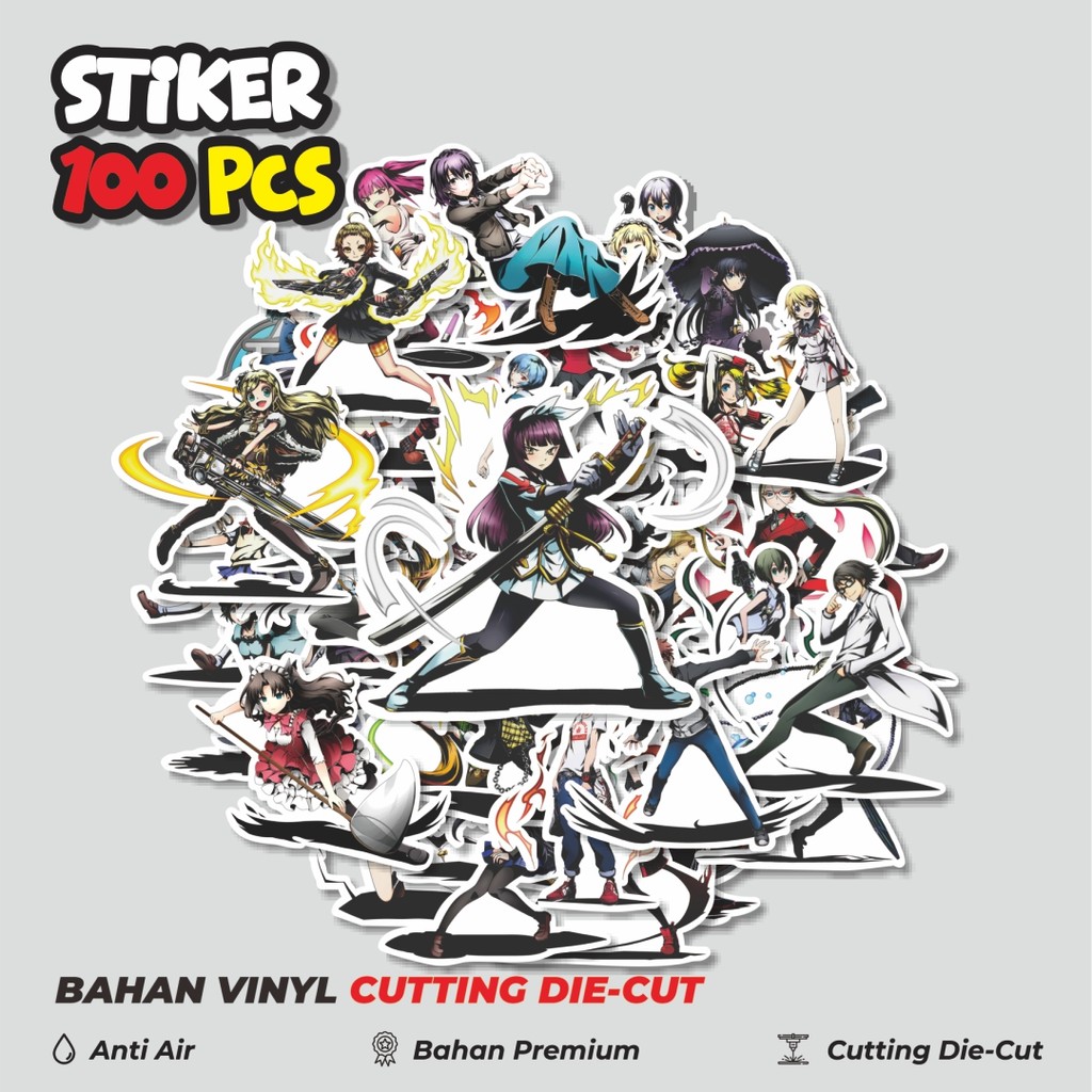 

Terbaru! 50 pcs Stiker Anime Divine Gate Series Dekorasi Lucu Kreatif untuk Notebook, Skateboard, HP