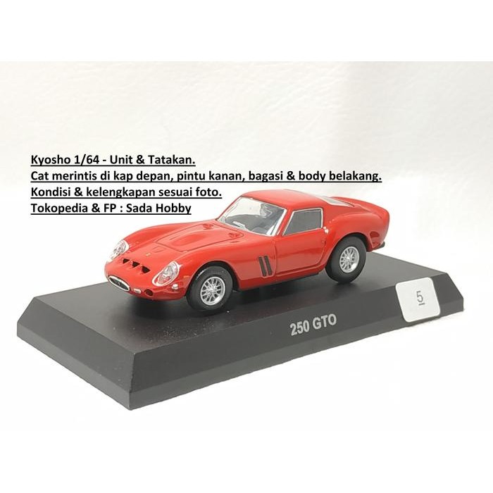 Kyosho 1/64 Ferrari 250 GTO Red Merah Merintis  No Box