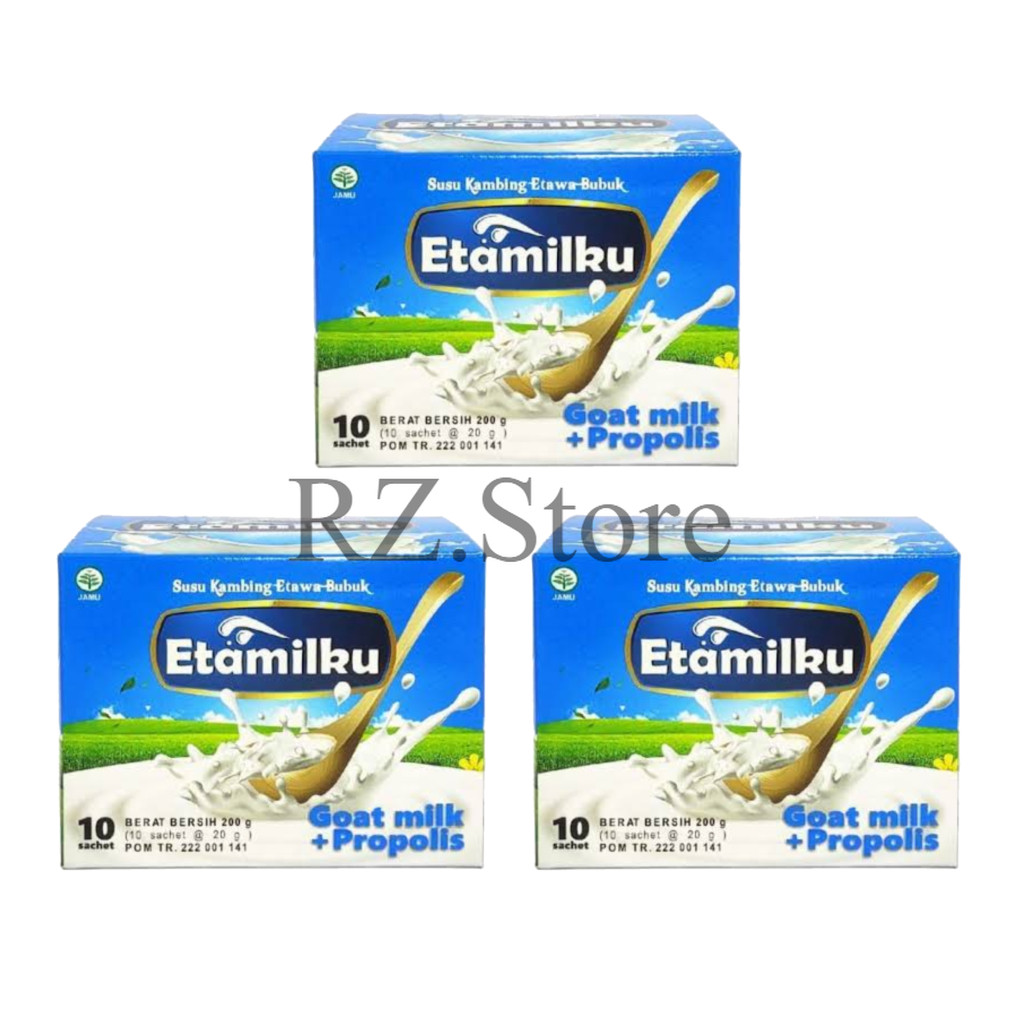 

3 box Etamilku Susu Kambing Etawa Bubuk Plus Propolis – Minuman Sehat 100% Original