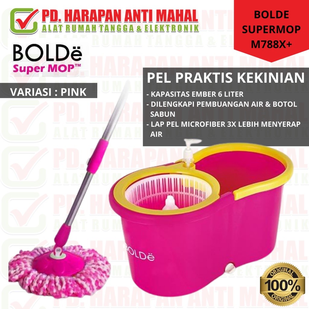 Bolde Mop Unicorn Alat Pel Lantai / Pel unicorn alat pel lantai / Bolde unicorn Pel Putar 360 Deraja