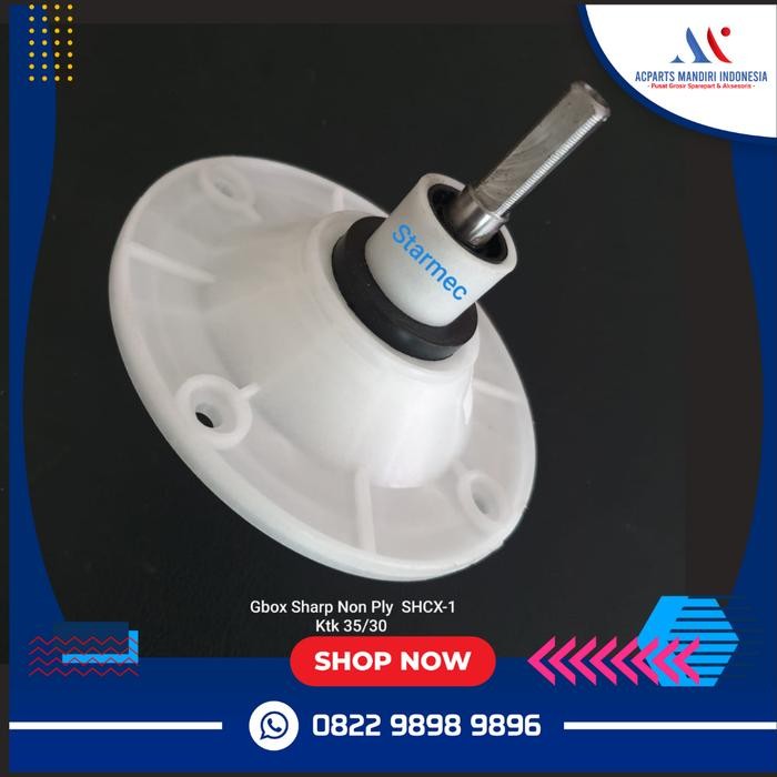 gearbox mesin cuci sharp 2 tabung as kotak tanpa pulley by Fusion part