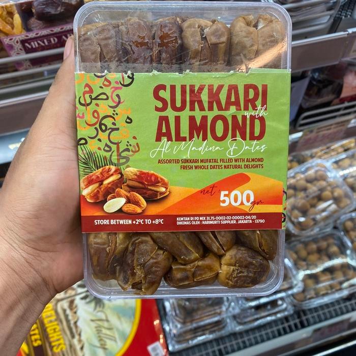 

Kurma almond | sukkari kurma isi almond box 500 grm