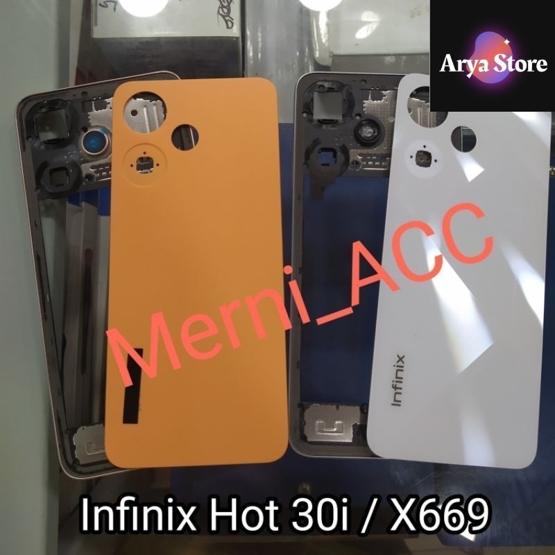 hausing Fullset Infinix Hot 30i / X669 Backdor + Tulang bazzel tutup mesin