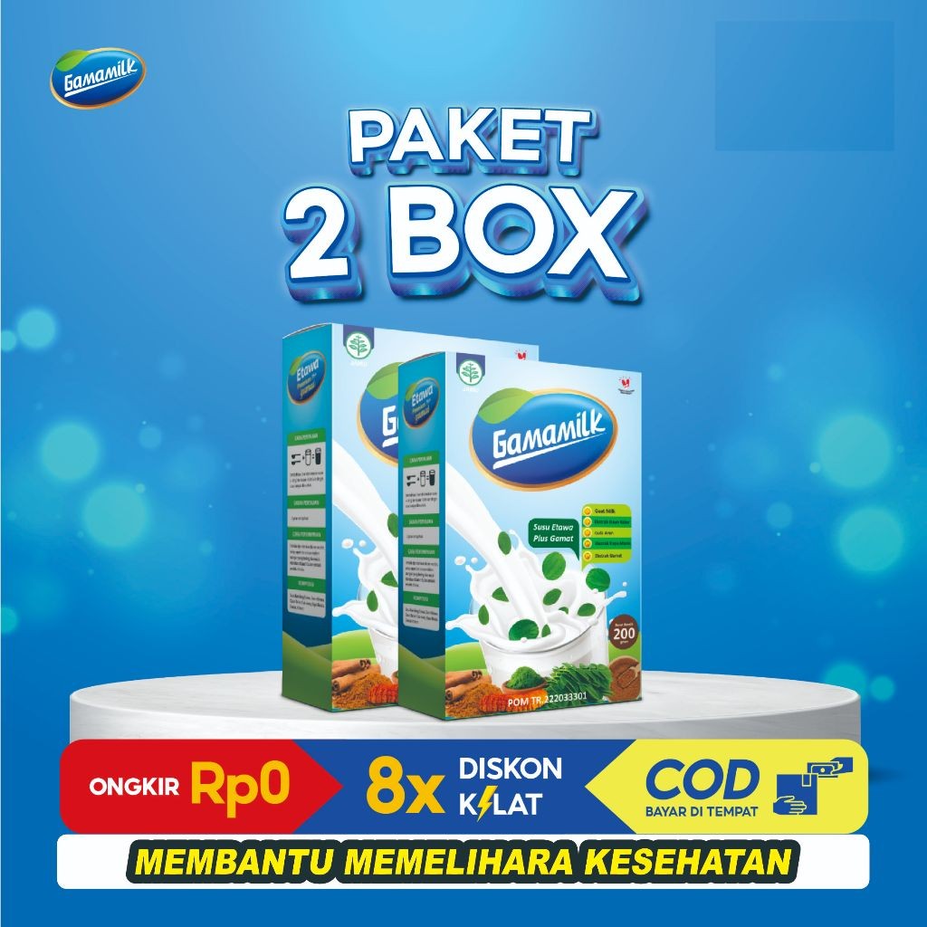

GAMAMILK - 2 Box Susu Etawa Ekstrak Gamat dan Ekstrak Daun Kelor