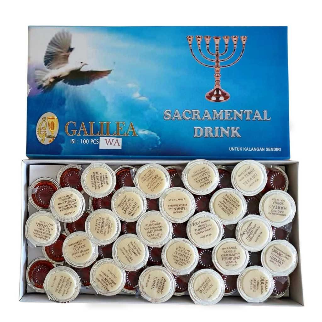 Anggur Perjamuan PREMIUM Hosti AYAT isi 100pcs "GALILEA"    (HK Ayat isi 100)