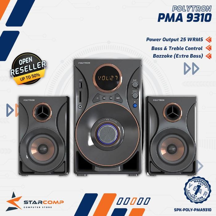 PROMO  POLYTRON PMA 9310 Bluetooth Speaker Multimedia
