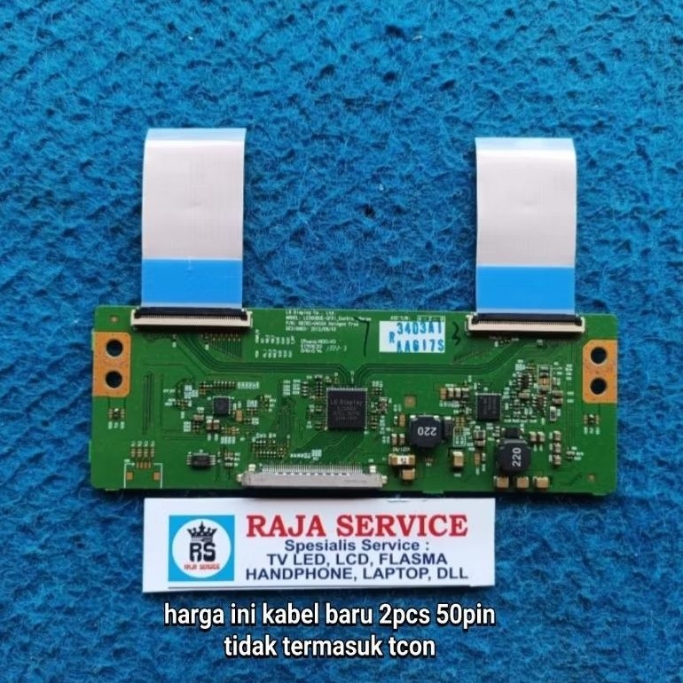 kabel tv led LG 42LN5400 flaxible lvds dari tcon ke panel lcd 50pinMurah