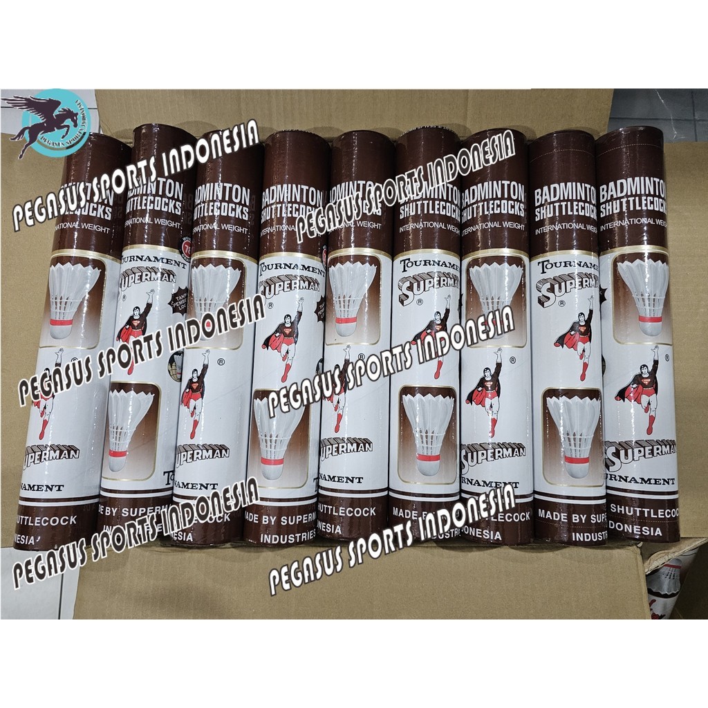 Shuttlecock Superman Coklat / Cock Superman Coklat / Kok Superman Coklat Original