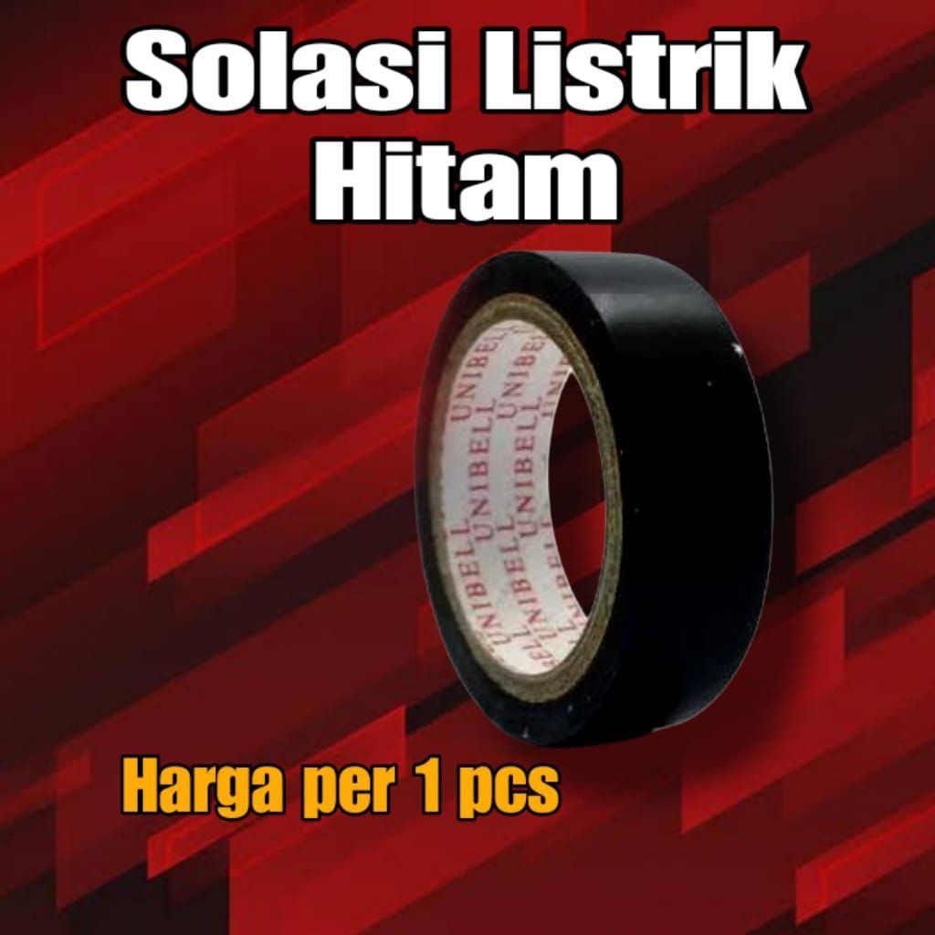 

Isolasi Kabel Listrik Solatip Solasi Hitam Listrik Murah Satuan