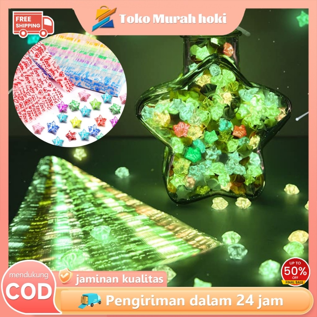 

Kertas Origami Bintang 420pcs Luminous Star Origami Paper Kertas Bintang Glow in the Dark