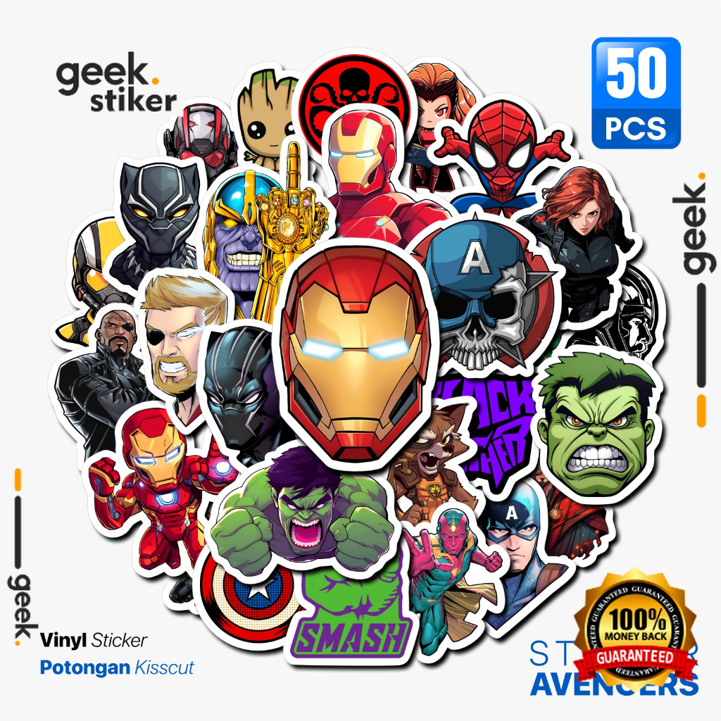 

Stiker Pack Avengers Lucu Aesthetic | Stiker Vinyl Waterproof Anti Air | Stiker Laptop Buku Jurnal HP Freebies