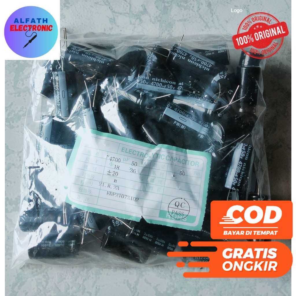 NICHICON ELCO ELKO 4700UF 4700 MIKRO UF 50V 50 VOLT