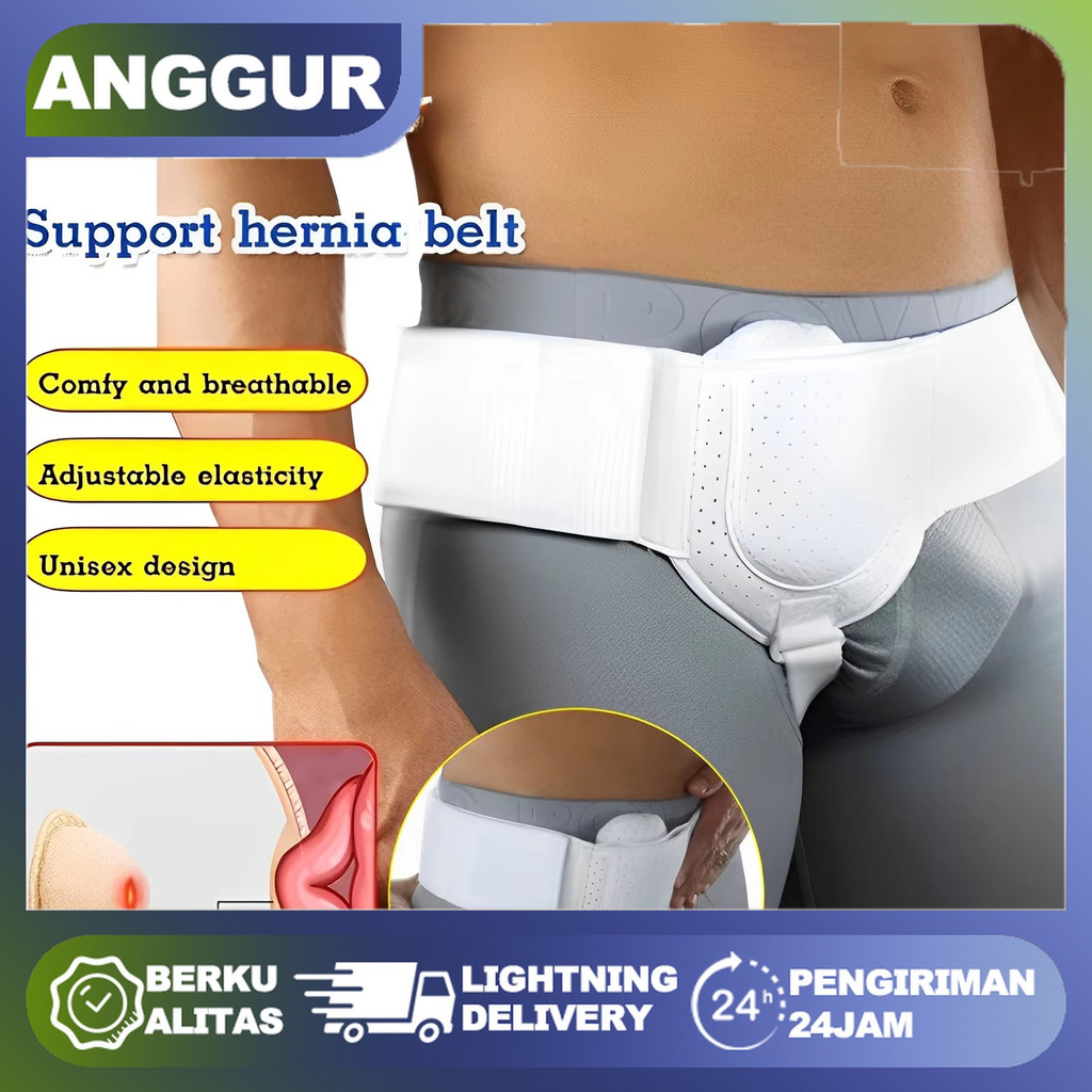 Sabuk Hernia/Sabuk Hernia Pria Dewasa/Sabuk Hernia Bernapas/Sabuk Perawatan Hernia/Mendukung Pereda 