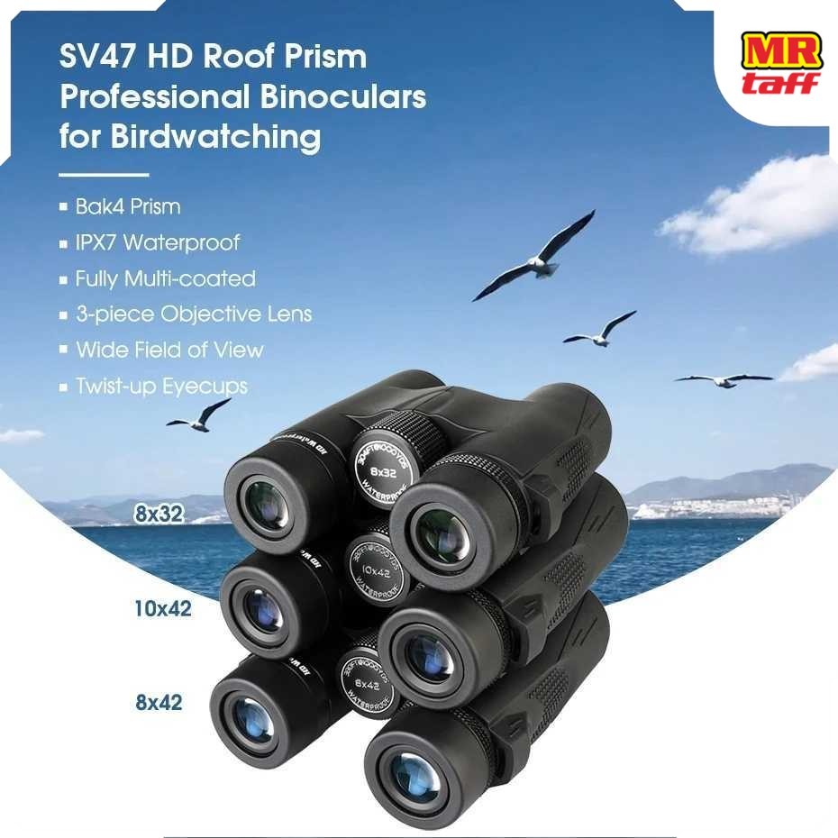 SVBONY Teropong Binocular HD BAK4 FMC Lens Birding Stargazing IPX7 - SV47