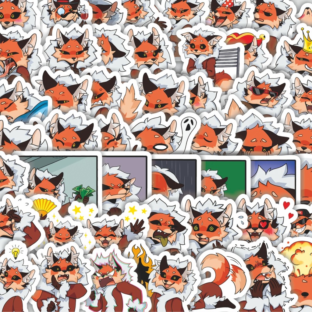 

Stiker Cutting Pack Stiker Funny Character Sly The Fox Isi 100Pcs Series Aesthetic Lucu Keren Untuk Koper Bahan Vynil