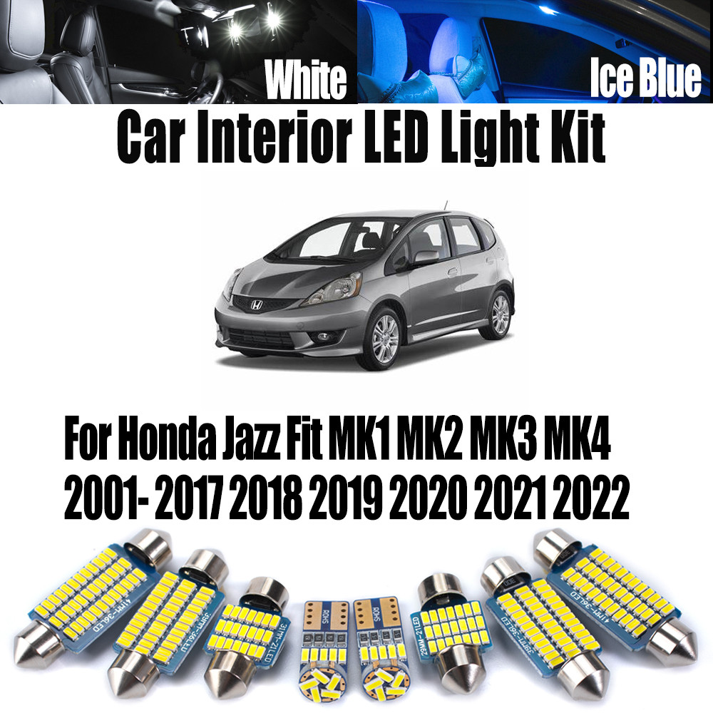 Car Reading Bulbs Kit For Honda Jazz Fit MK1 MK2 MK3 MK4 2001- 2017 2018 2019 2020 2021 2022 Canbus 