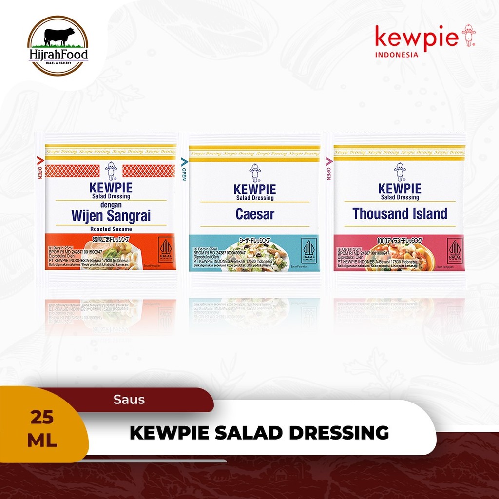 

Hijrahfood Gd. Serpong - Kewpie Salad Dressing Sachet Roasted Sesame / Caesar / Thousand Island - 25ml