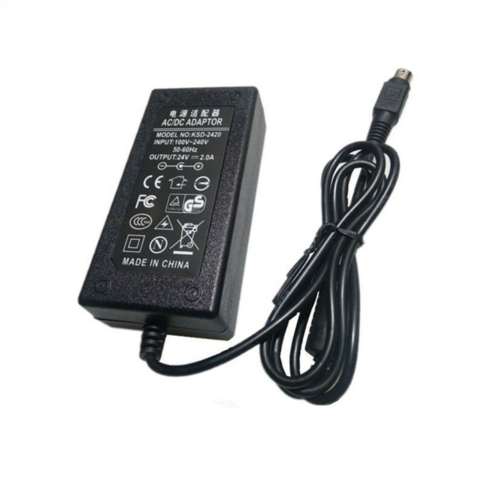 24V 2A 4Pin AC DC Adapter Charger For Canon Scanner DR-F120 DRF120 DR-M140/M160/M1060 MG1-4892 MG1-4