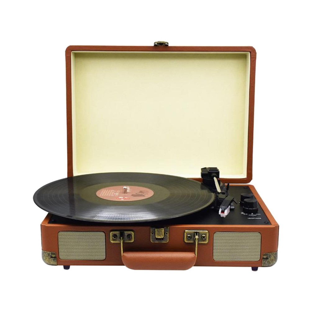 Vinyl Record Player Turntable Portable Turntable Player Phonograph CD Player Stereo Speaker for Club