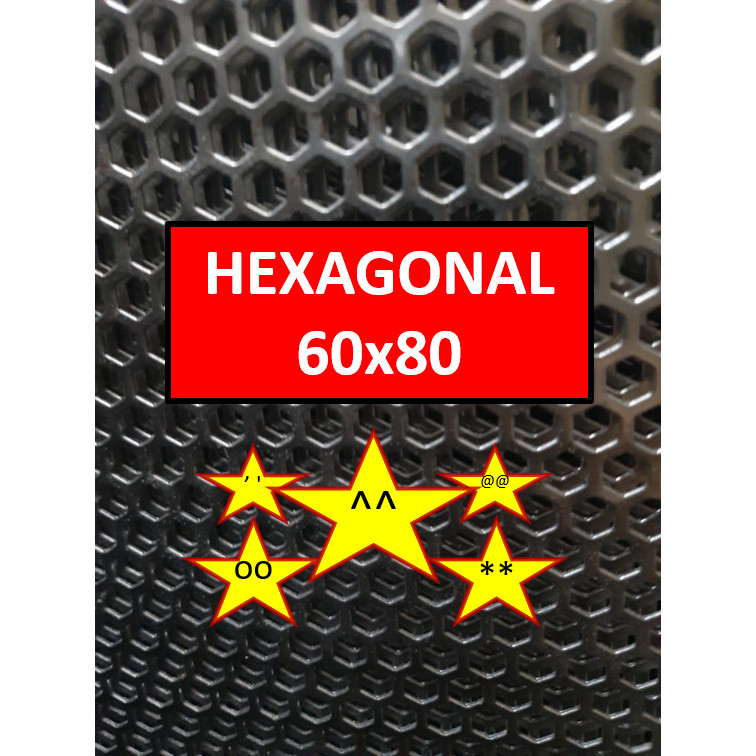 Plat Ram Speaker - 60x80 - Hexagonal - Ram Grill Box Sound - Grill Speaker