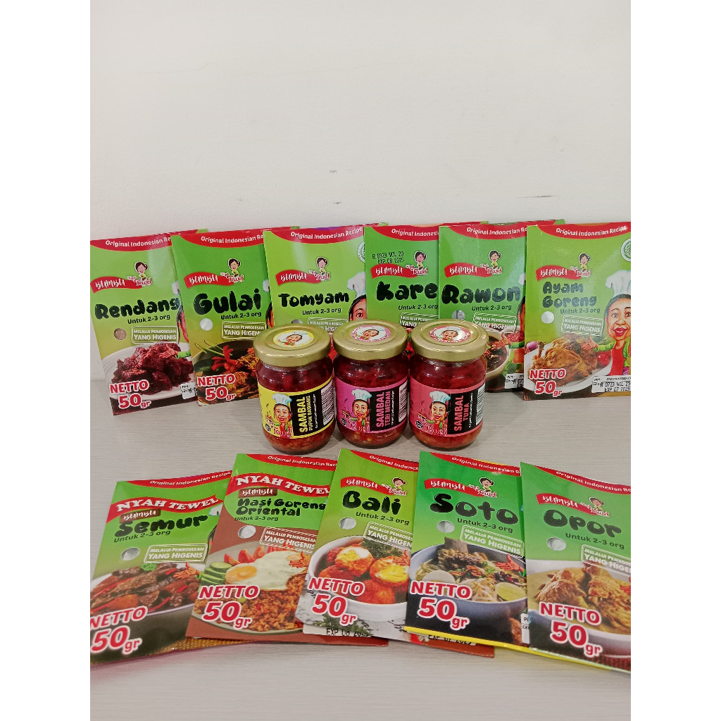 

Bumbu Rendang Nyah Tewel 50gr Instant Premium Cita Rasa Asli Minang Padang Praktis Tinggal Masak