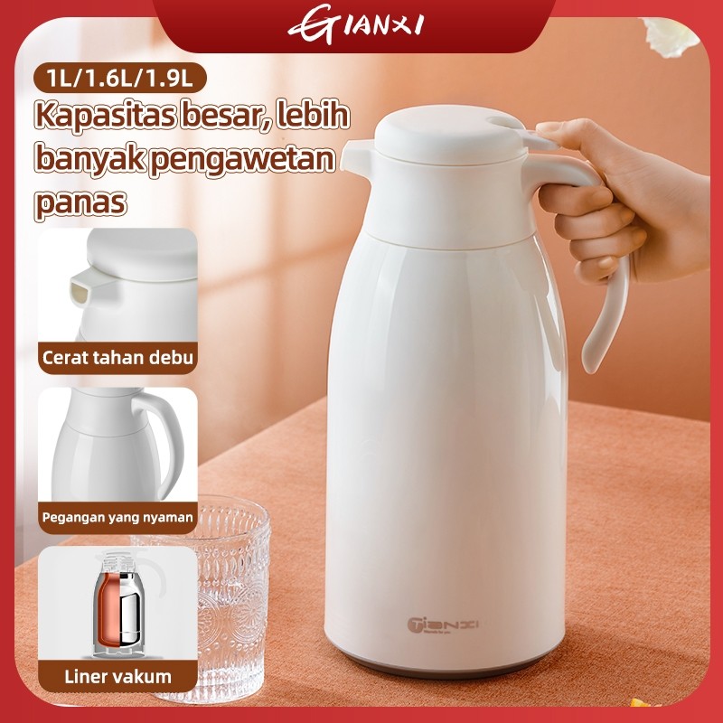 SENARA HOME 【Botol Panas Dingin】GIANXI 1L/1.6L Termos Air Panas Water Jug Glass Liner Kettle Tumbler