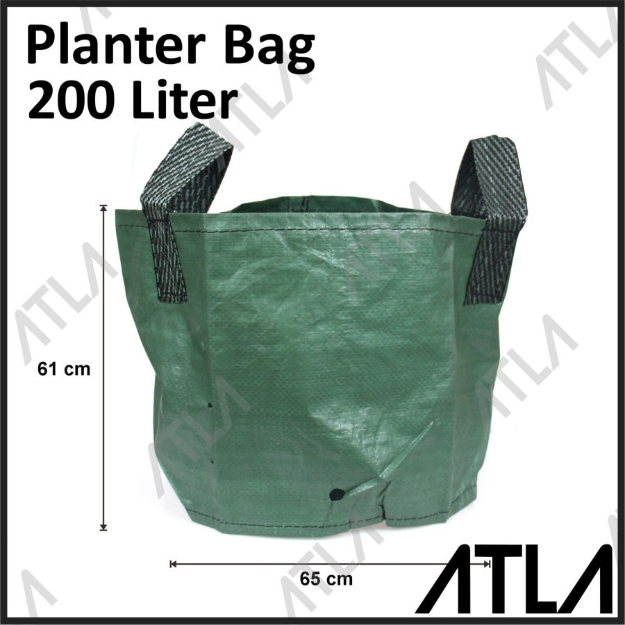 Planter Bag 200 Liter Pot Semai PolyBag Plastik Tanaman Hijau KP048